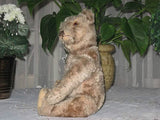 Antique 1949 Steiff Original Teddy Bear Jointed Gray Mohair 35 cm