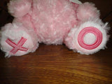 Ganz Hugs & Kisses Bear Pink Soft Plush XO Hearts 12 in Valentines Day New