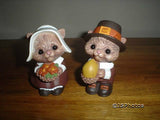 Hallmark Thanksgiving Squirrels Salt And Pepper Shakers