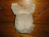 Koala Bear Vintage Real Fur Glass Eyes Leather Claws & Nose 6 inch