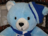 Vintage Germany Light Blue Winter Teddy Bear Plush