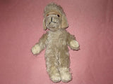 Antique Anker or Grisly Germany 1950s Mohair Standing Poodle Dog