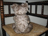 Antique Fechter Old Bear Authentic Austria Gray Mohair 11.8 Inch Open Mouth