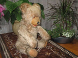 Antique Fechter Austria Bear Rare Blonde Mohair 19 Inch 1950s