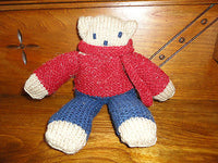 Handmade OOAK Crochet Teddy Bear 10 inch