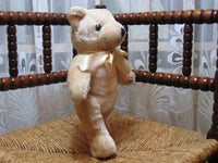 Old 1970's Bear L Dake Zn Dutch Jointed Teddy w Bow