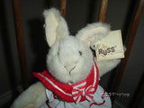 Russ Caress Soft Pet Bunny Apple Valley Wtags 3328 9in.