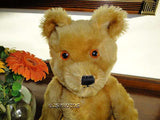 Antique JK Farnell 1960s Golden Mohair Bear Squeaker