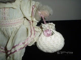 Russ Berrie Fionna Victorian Style Bear 6 Inch 4793