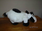 Ganz Fluffy Farm Friend Cow H6474 15 Inch White Black Plush