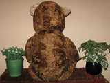 Old Antique 1930s Dutch Arthur Van Gelden Bear Chocolate 71 cm 28 Inch