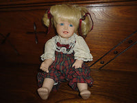 Porcelain Doll Musical Moving Baby Brahms Lullaby Wind Up Mechanical Body