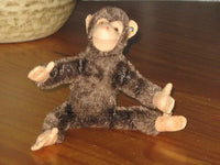 Antique Steiff Jocko Chimpanzee Mohair 5310 BR 1949 10 CM Button