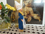 Dutch Holland Doll Authentic Costume & Wooden Clogs 7 inch