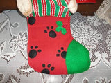 CAT Christmas Stocking Handcrafted New With All Tags