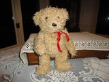 Antique 1960s Brown Shaggy Plush Teddy  L1215