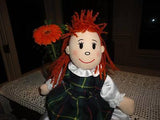 Irish Dancer Stuffed Rag Doll Yarn Hair