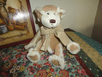 Bath & Bodyworks Hi I'm Gingerbread Bear Authentic Suede Wooly Teddy