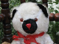 Antique Old Germany Silk Plush Mechanical White Bear