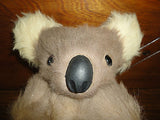 Koala Bear Vintage Real Fur Glass Eyes Leather Claws & Nose 6 inch