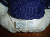 Ganz Cottage Collectibles Humpback Bear White Plush 18 inch Artist Sue Coe New