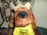 Basset Hound Plush Singing " Oh Susanna " Country Dog Pet Qwerks Inc