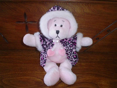 Ganz 2000 Rachel Bear Velvet Leopard Coat 9 inch New Jadees Antique Bear Shoppe