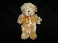 Ganz Bear 1995 Chestnut Satin Bow H1658 10 Inch Retired