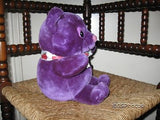 Woodland Bear Company UK Purple Stuffed Plush Bear