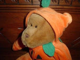 GAC 1998 Halloween Pumpkin Teddy Bear