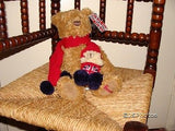 Harrods Bear Red Union Jack With Baby in Scarf 91773