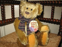 Gund Nesbit Americas Teddy Bear UK Gold Mohair Bear 15 Inch 15056 2001 New