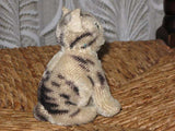 Steiff Antique FF Button Standing Tabby KF 1317,0 1936-43 w. Rare German Kitten