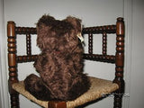 Antique Fechter Old Bear Authentic Austria 14.6 Inch Brown Mohair Open Mouth