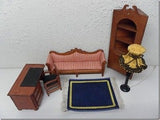 Del Prado Miniature Dollhouse Wooden Furniture Desk Couch Cabinet Lamp DelPrado