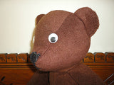 Handmade OOAK Brown Teddy Bear 22 inch Googly Eyes