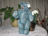 OOAK Bunwell Bear UK Artist Vivien Butlin Blue Mohair