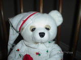 Aurora Christmas Teddy Bear Handmade in Pajamas