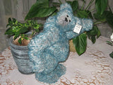 OOAK Bunwell Bear UK Artist Vivien Butlin Blue Mohair