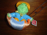 Gund 2004 Quibbet Frog  Zip Along Plush Moving Toy