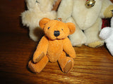 Miniature Teddy Bears Cute Little Lot of 4