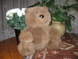 AMC NY Brown Plush Teddy Bear 12 inch Sitting 1985