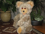 Antique Fechter Austria Bear Rare Gray Mohair 15 Inch 1960s