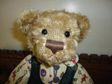 Gund 2001 Bartons Creek Christmas ADAM BEAR Artist Rosalie Frischmann LtdEd 3600