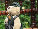 Antique Old English UK Newspaper Mail Post Man Bear
