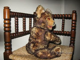 Antique Fechter Old Bear Authentic Austria 15.7 Inch Brown Mohair Open Mouth