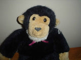 Dakin 13" Monkey Stuffed Plush Black & Tan 1992 Retired
