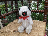 Antique Old Germany Silk Plush Mechanical White Bear