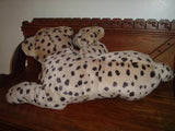 Ganz 1996 Laying LEOPARD MOTHER with BABY 27 inch Rare Retired Velvet Soft