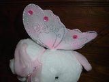 Ganz Heritage Fairy Dust Puppy Plush Jeweled Wings Pink and White